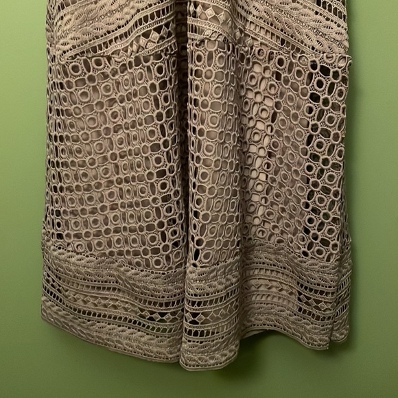 LAST CALL! ASOS Premium Occasion Lace Midi Mink US 0 - Picture 7 of 12